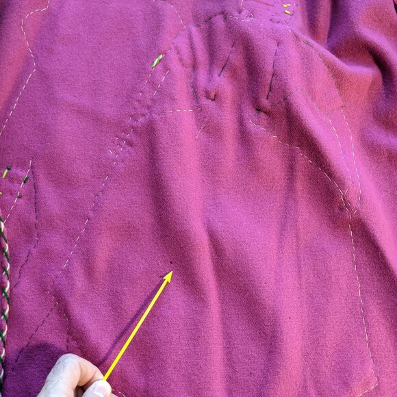 La Mexicana 50’s Vintage Wool Mexico Tourist Jacket Felt Applique Dancers READ - Picture 7 of 16